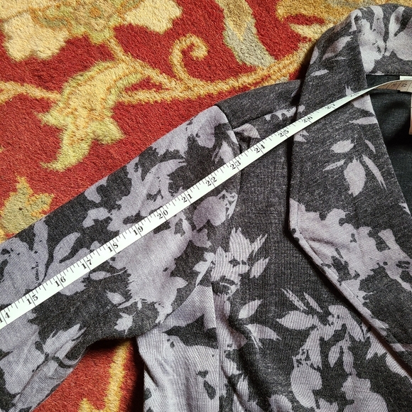 Open lightweight floral smart cardigan jacket - Picture 8 of 9